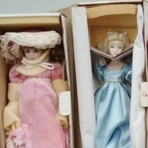 2ft tall Designer Porcelain Collectible Dolls NIB
